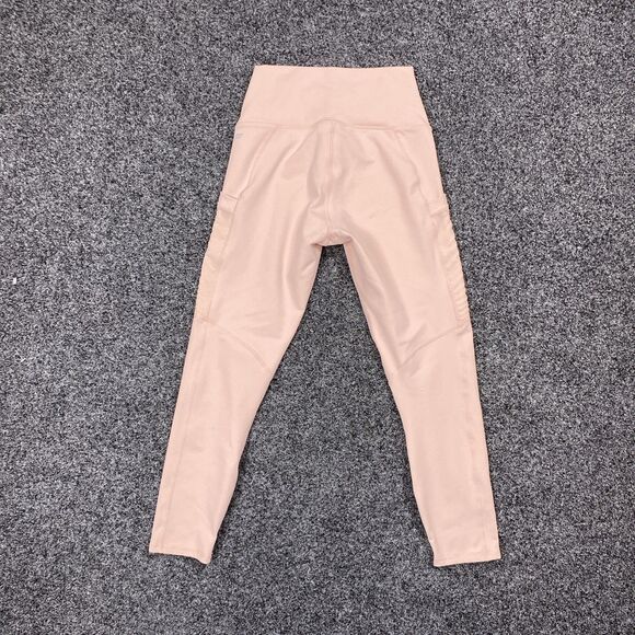 Fabletics Powerhold Leggings PureLuxe Pink Crossover 7/8 w/Pockets Size XS - Picture 9 of 9